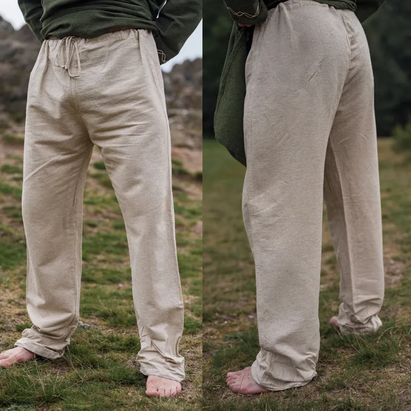 Natural Viking Trousers - Linen