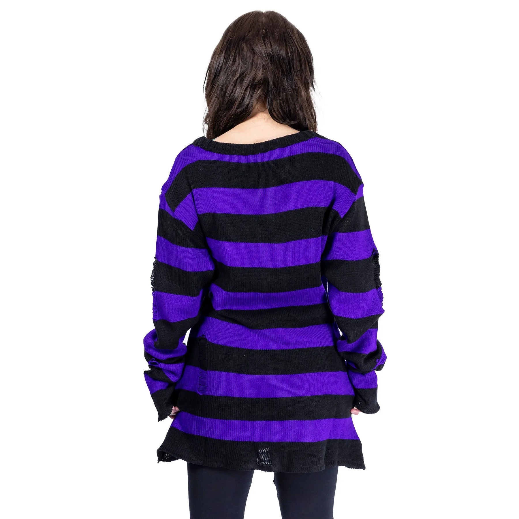 ORIANA JUMPER - BLACK/PURPLE