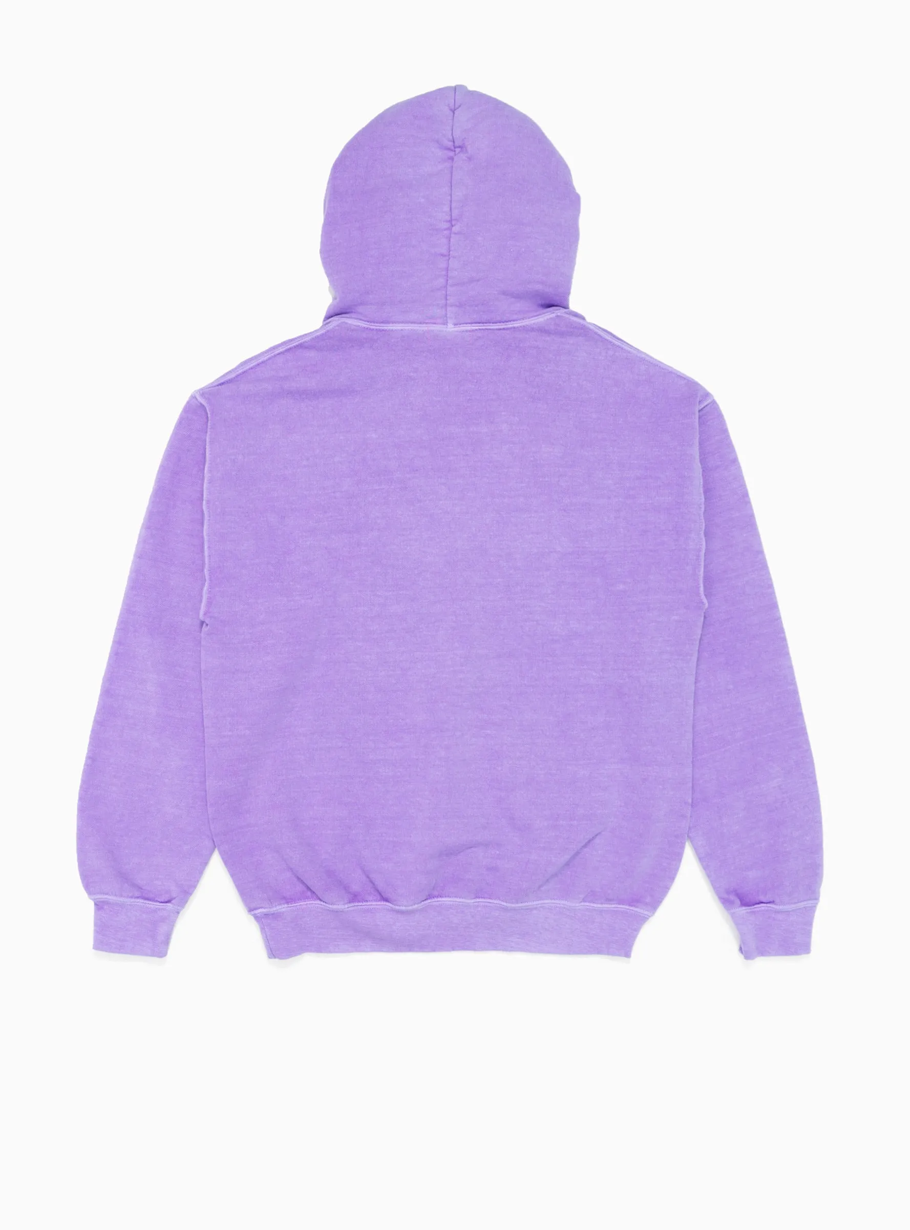 Pigment Dyed Hoodie Purple