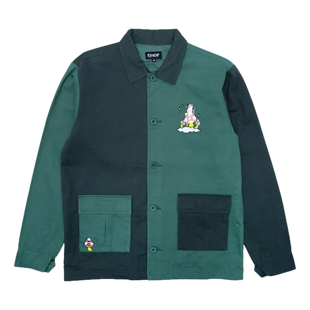 RIPNDIP SENSAI MILITARY COLOR BLOCK JACKET-TEAL