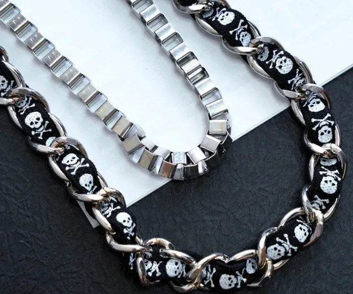 Rock Skull Belt Chain