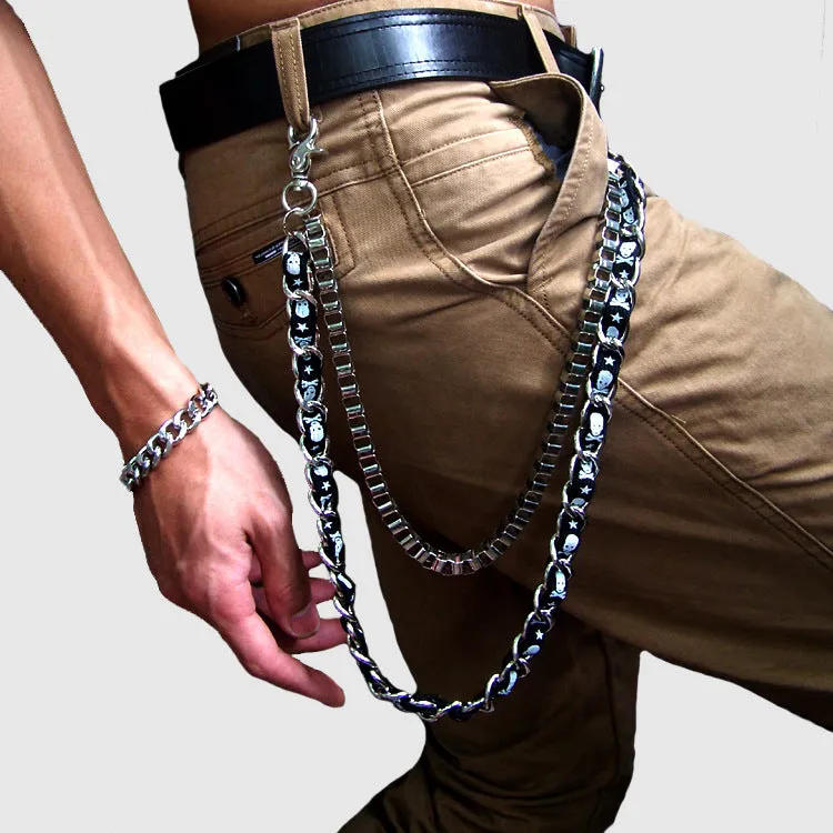 Rock Skull Belt Chain