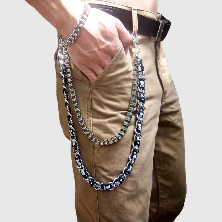 Rock Skull Belt Chain