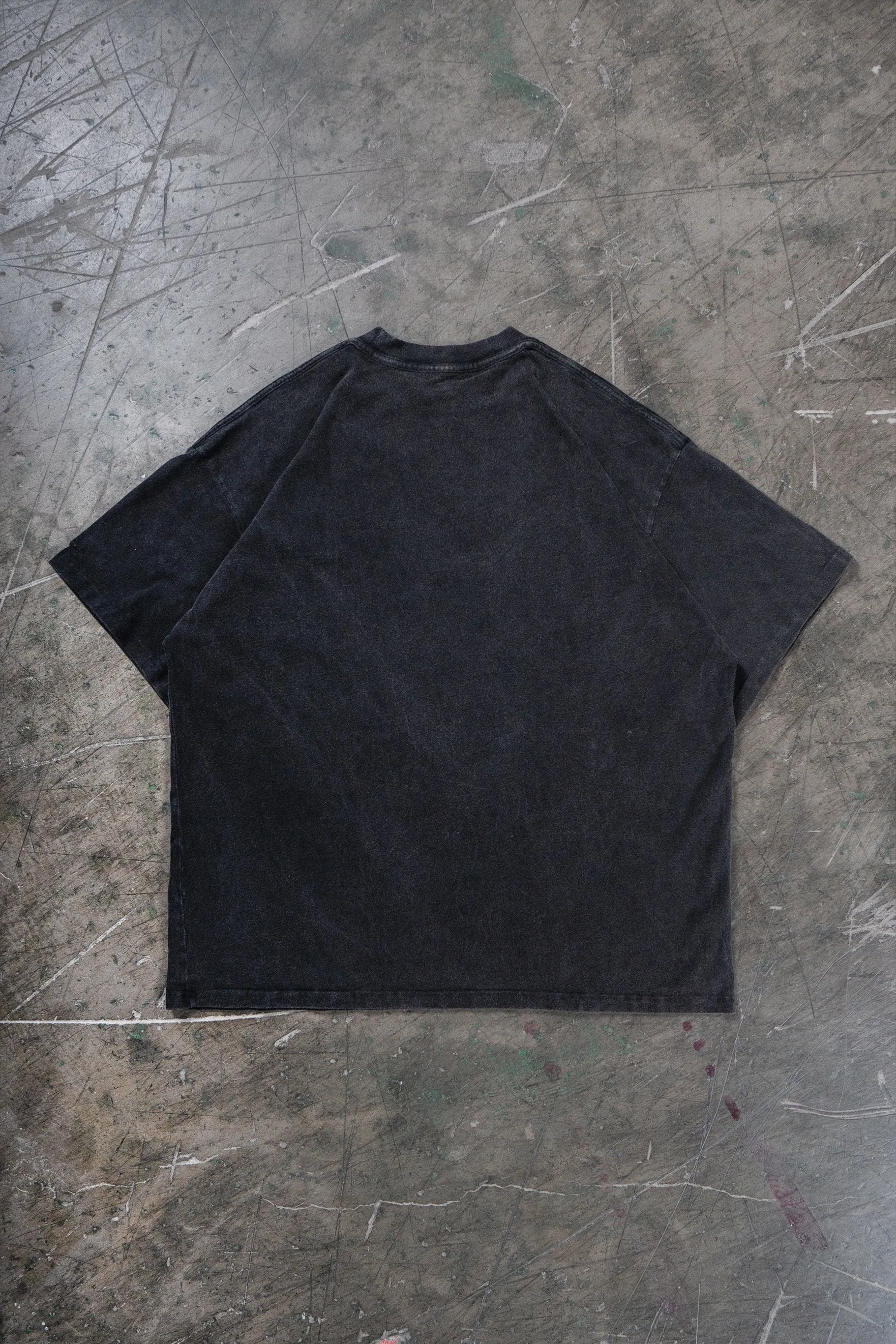 ROSE BLACK WASHED T-SHIRT