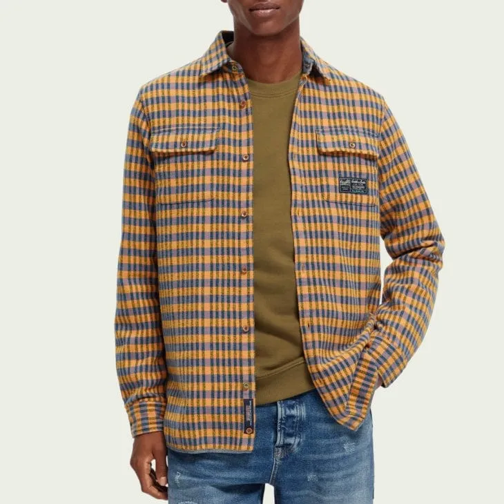 Scotch & Soda Regular Fit Checked Flannel Shirt (Combo C) 169068