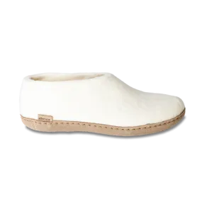 Shoe with Leather Sole - White