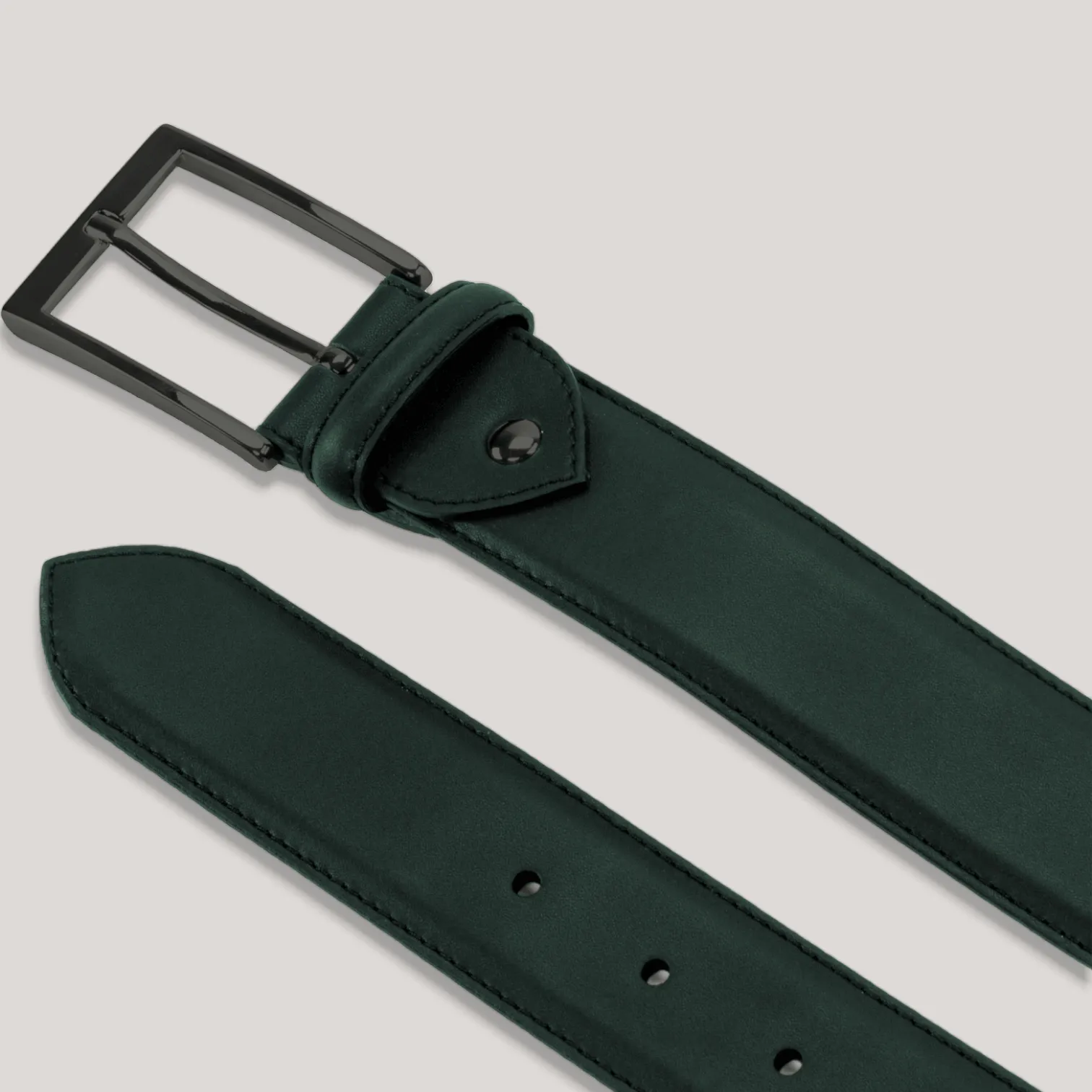 SOPHOS - Forest Green Vegan Belt - Graphite