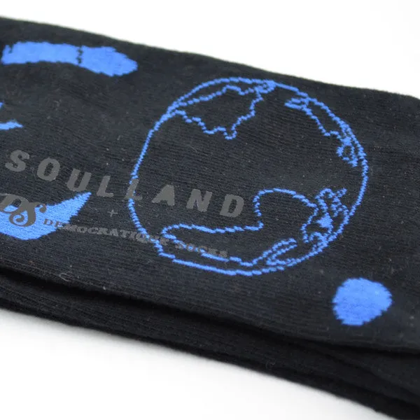 Soulland - Planet Socks - Black / Blue