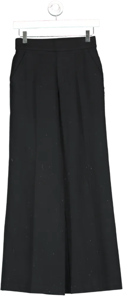 Spanx Black Perfect Stretchponte Wide Leg Trousers UK XS