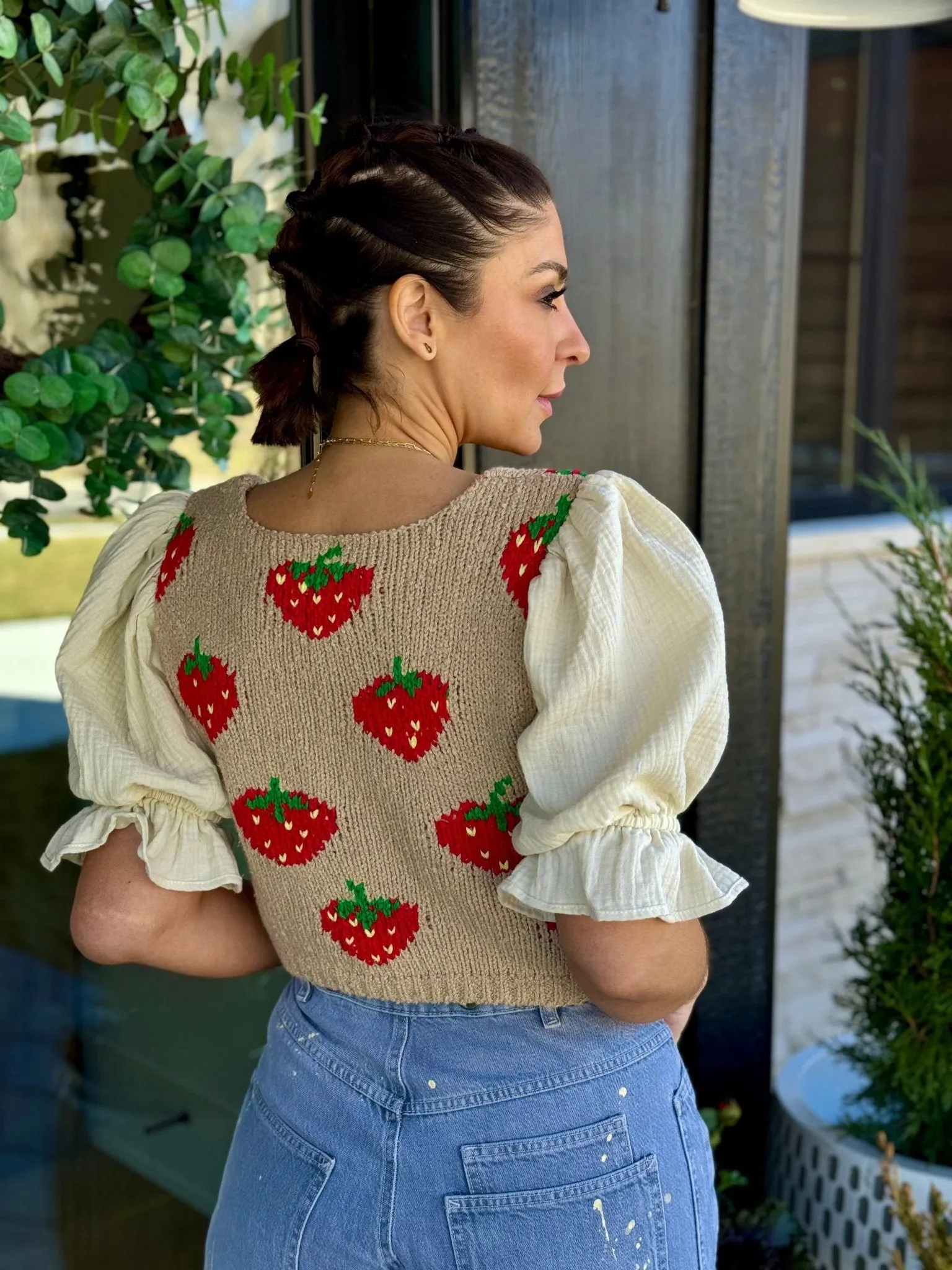 Strawberry Jam Sweater Top by Free People