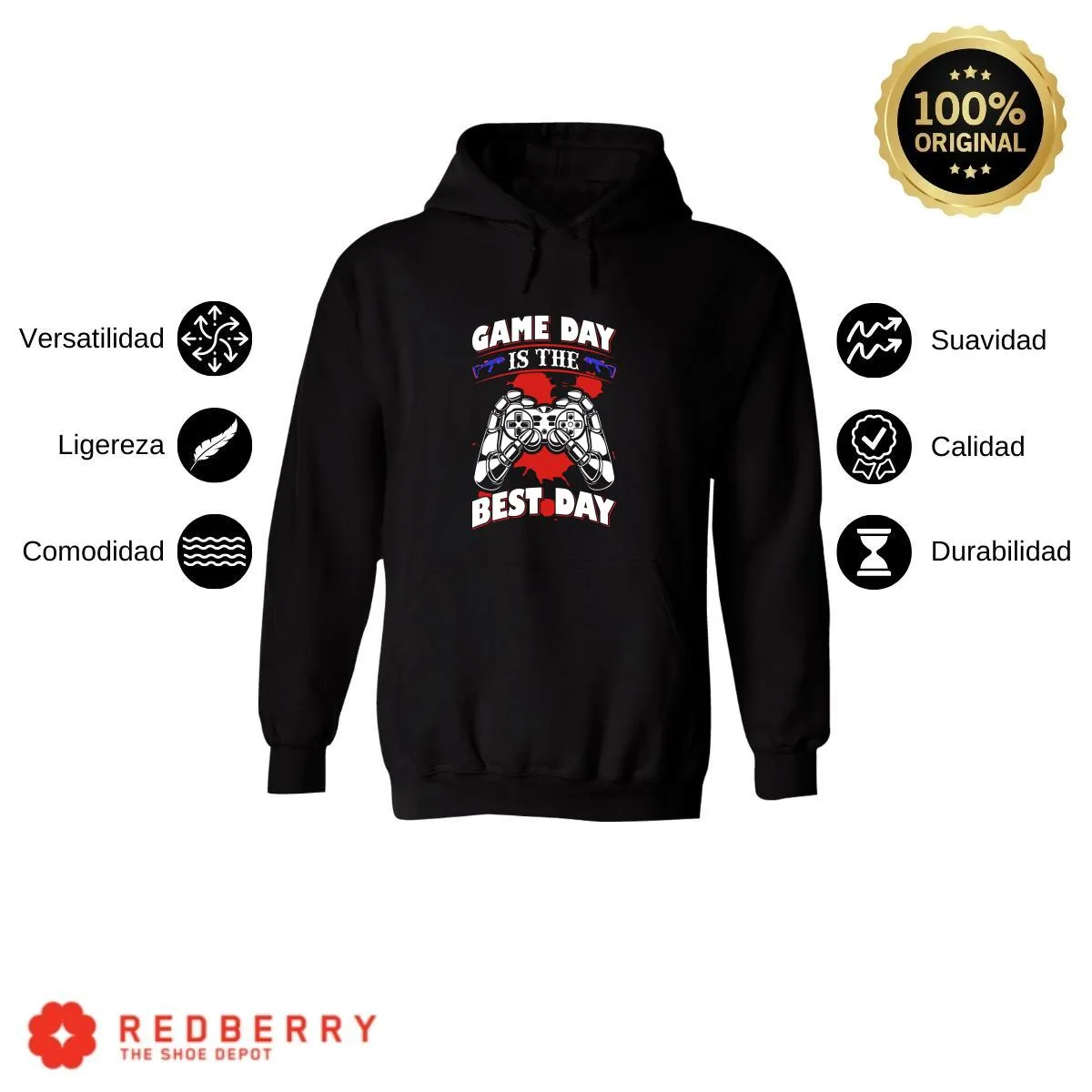 Sudadera Hombre  Hoodie Gamer Videojuegos Frases 015