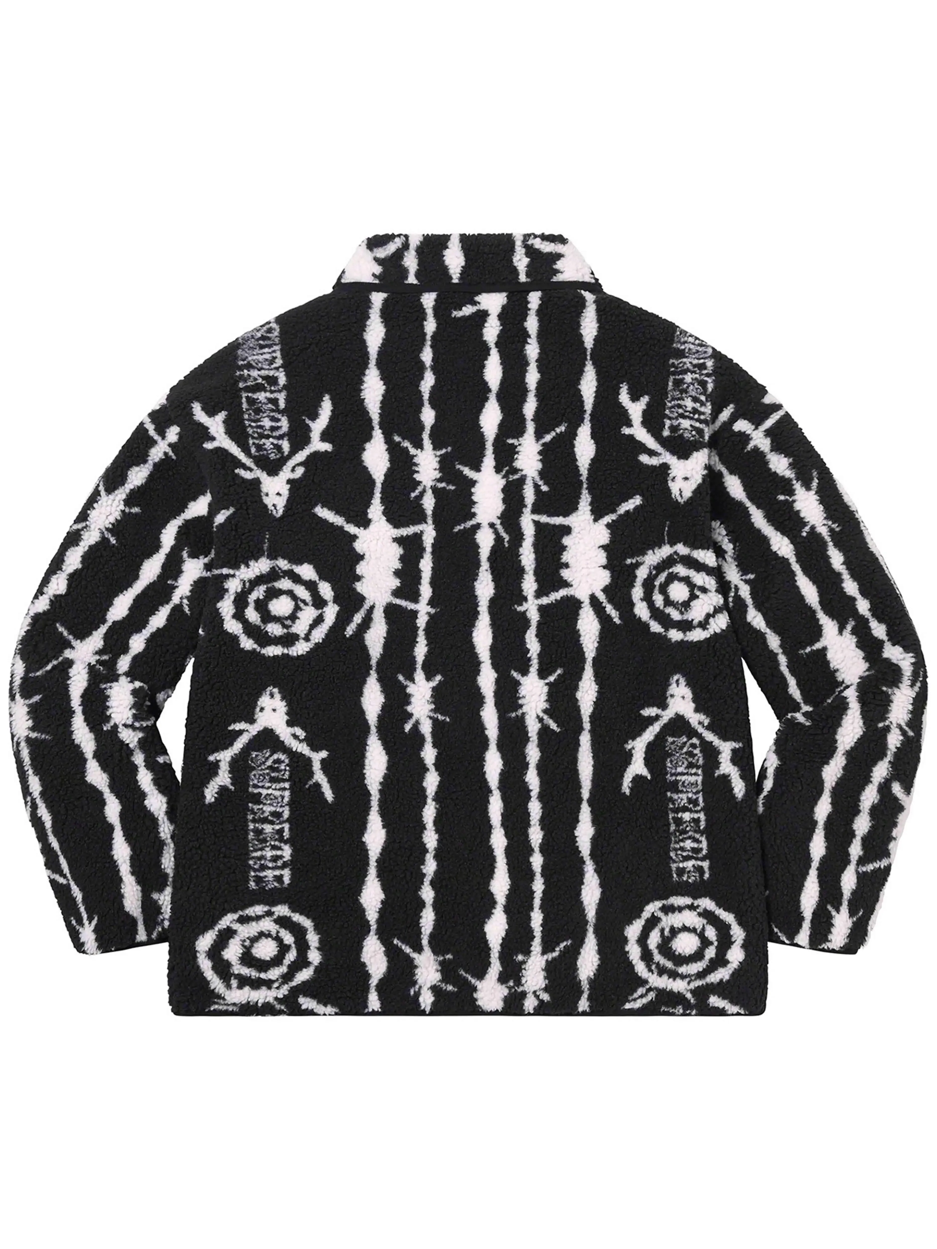 Supreme SOUTH2 WEST8 Fleece Jacket Black [SS21]