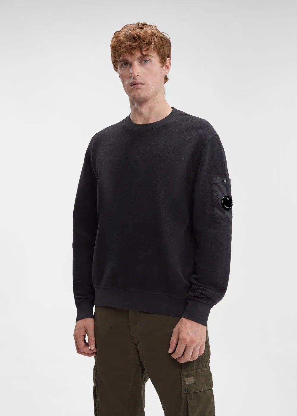 Sweat-shirt C.P. Company Brushed Noir