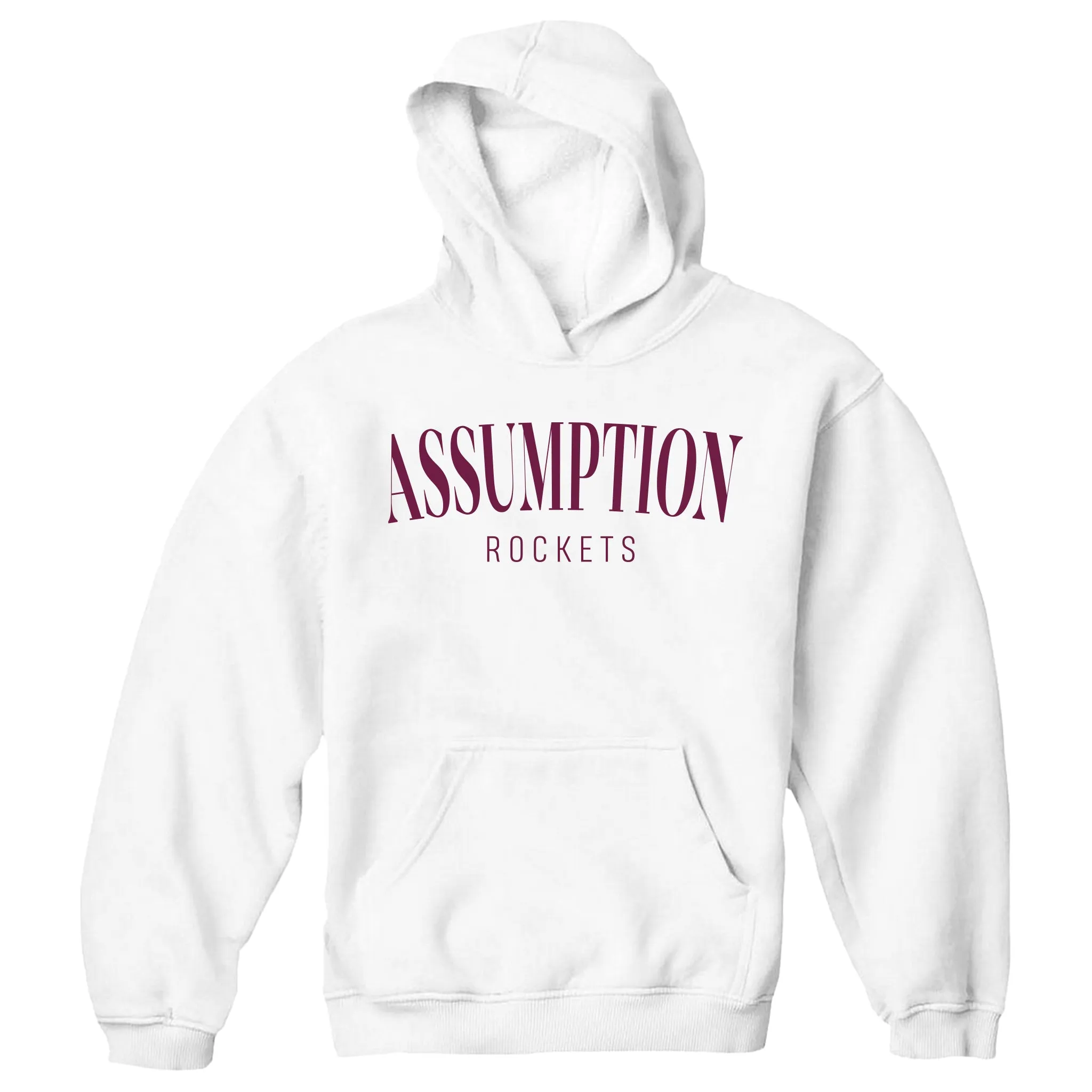 Sweatshirt - Hoodie - White - Assumption Rockets