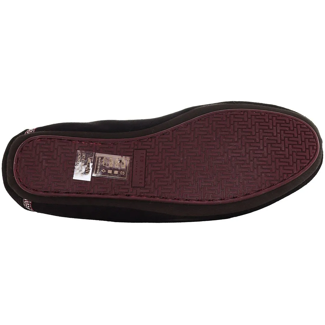 Ted Baker Vallant Mens Brown Moccasin Slippers