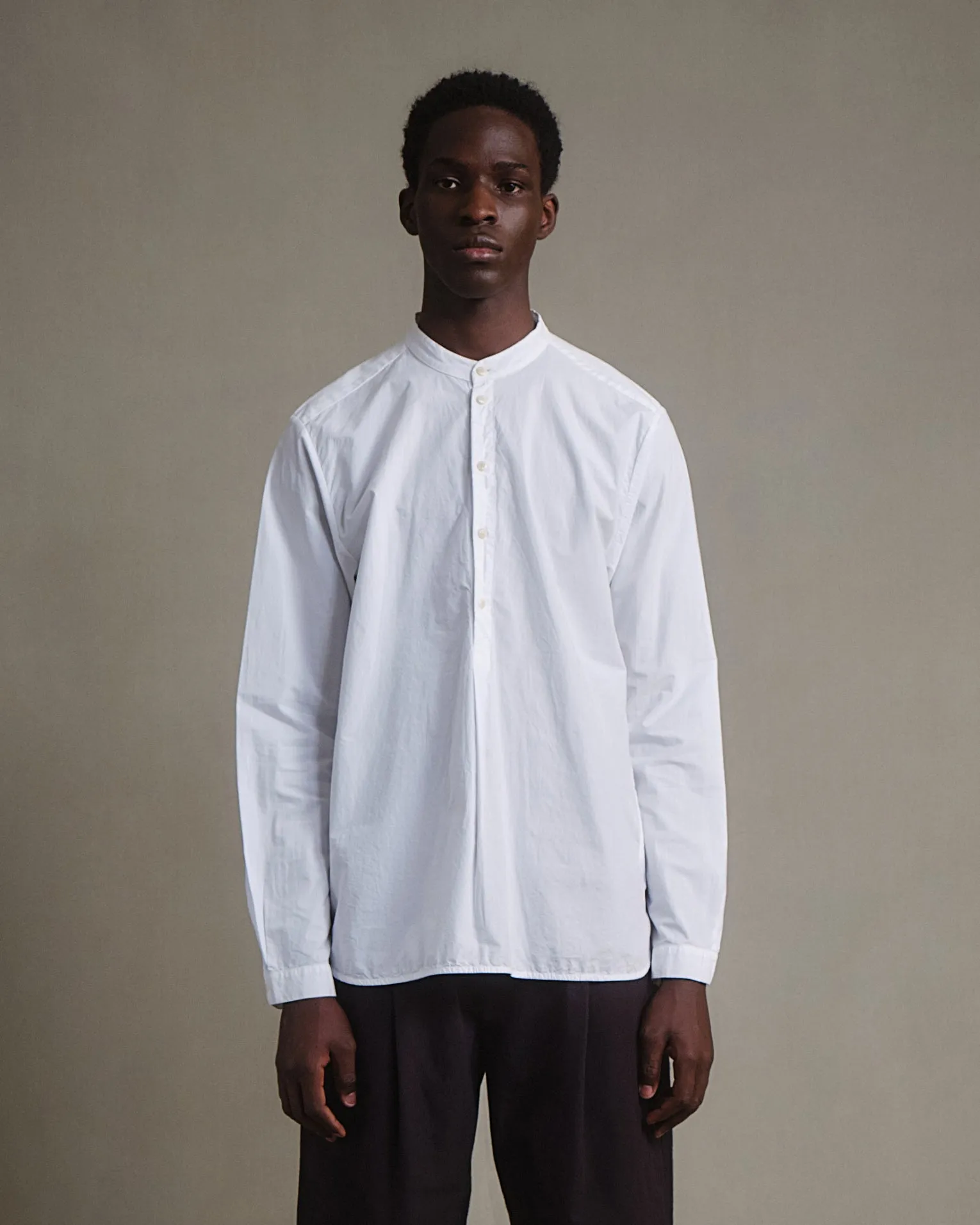 THE BOTANIST SHIRT / POPLIN CHALK