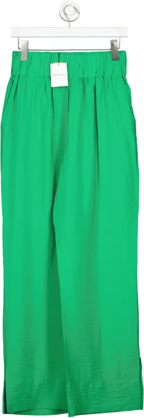 Whistles Green Nicola Elasticated Trousers UK 8