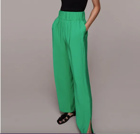 Whistles Green Nicola Elasticated Trousers UK 8