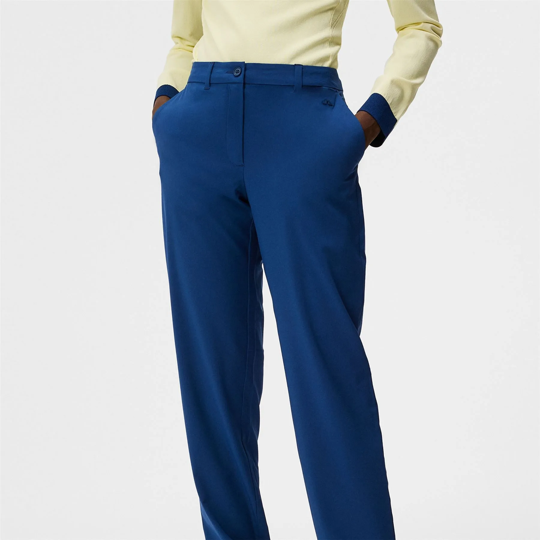 Womens Elena Double Weave Stretch Jogger Trousers Estate Blue - SS24