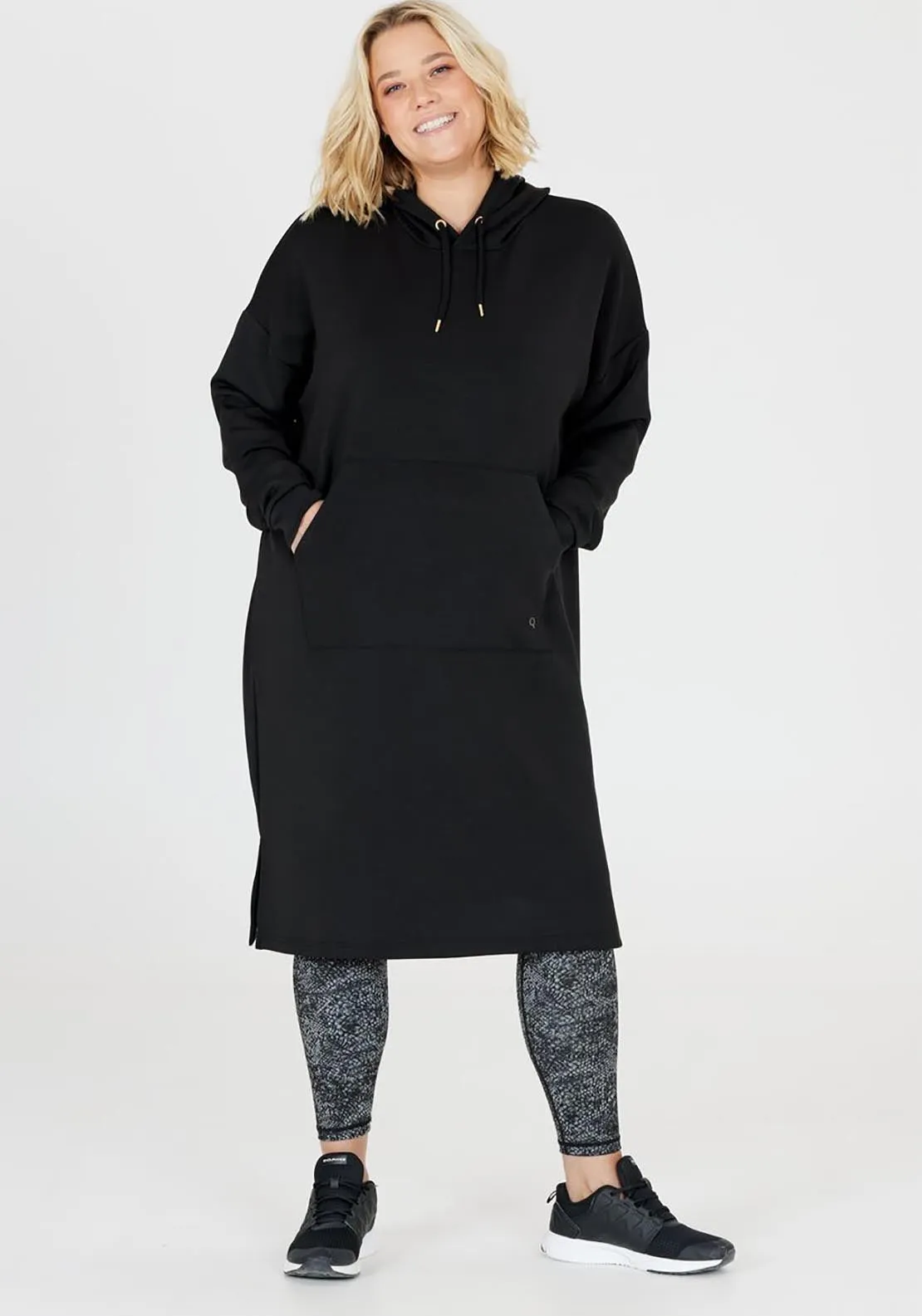 Womenseat Hoodie Dress - Black