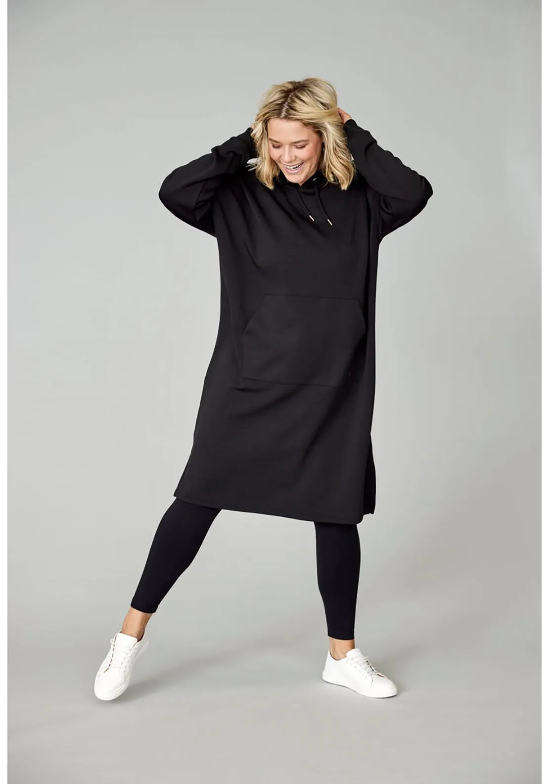 Womenseat Hoodie Dress - Black