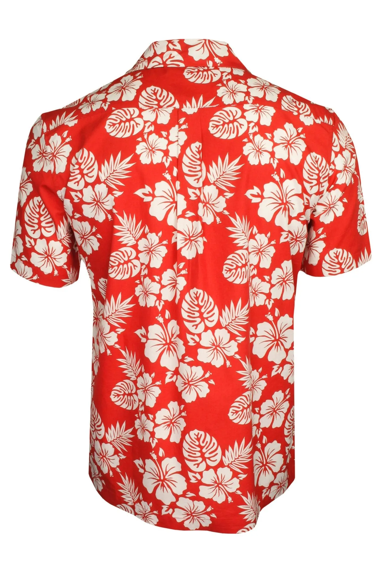 Xact Mens Cuban Collar Hawaiian Shirt - Short Sleeved