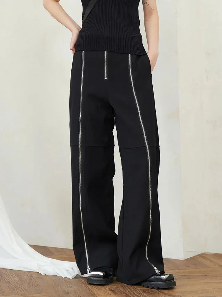 Zip It Wide Legged Trousers