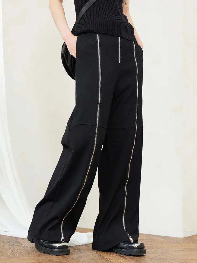 Zip It Wide Legged Trousers