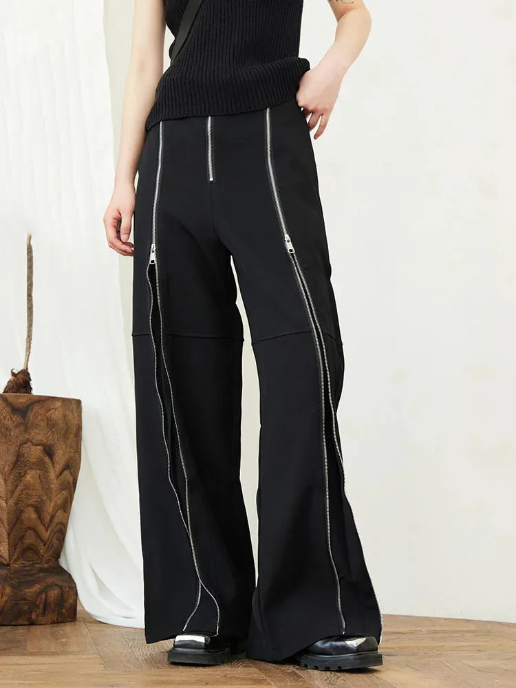 Zip It Wide Legged Trousers