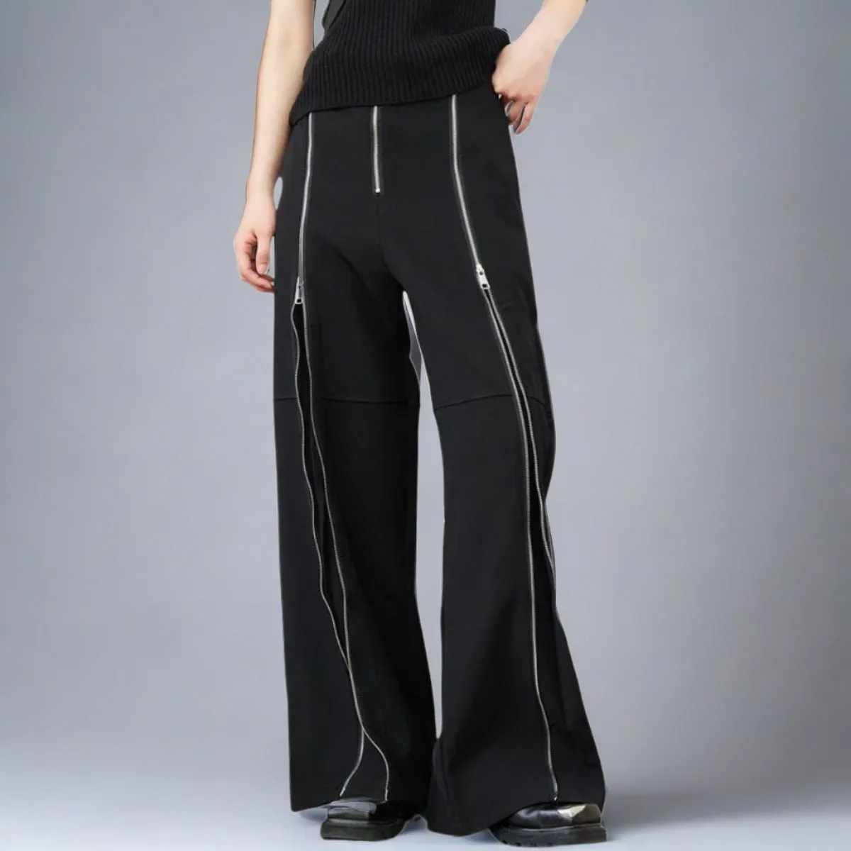 Zip It Wide Legged Trousers