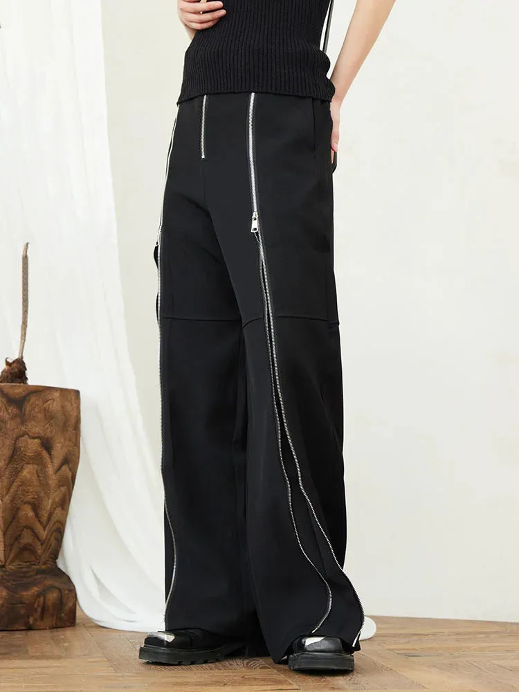 Zip It Wide Legged Trousers