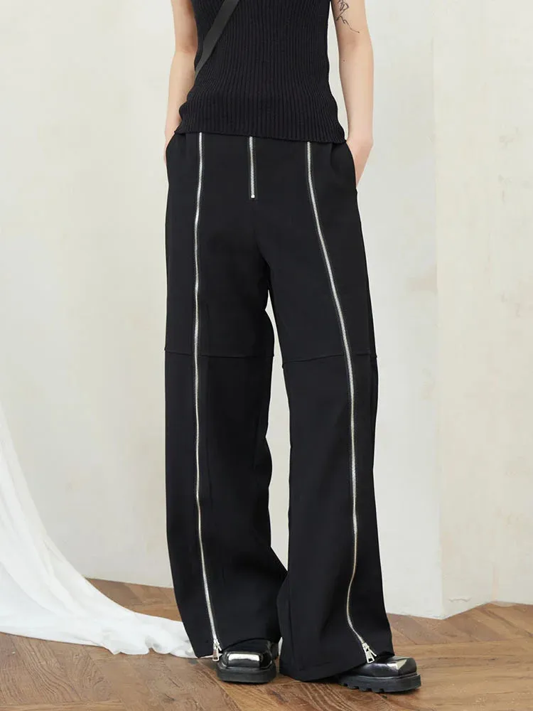 Zip It Wide Legged Trousers