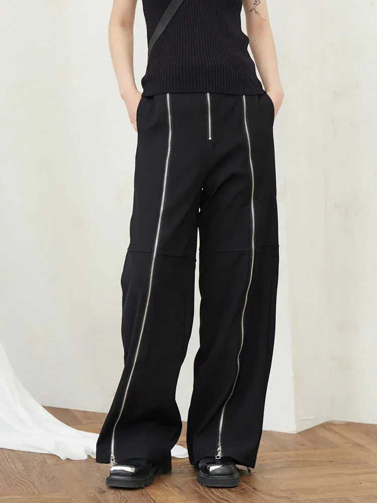 Zip It Wide Legged Trousers