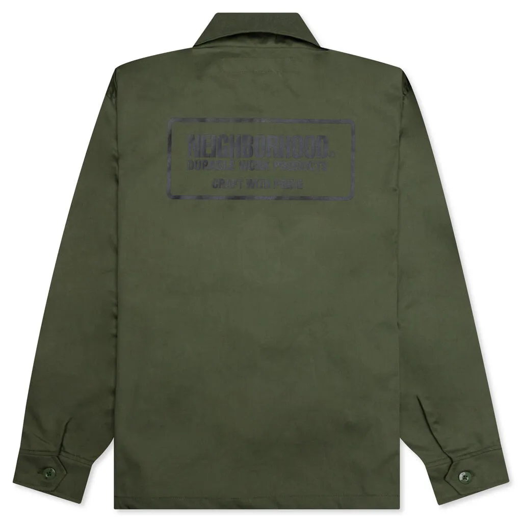 Zip Work Jacket - Olive Drab